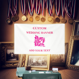 Lona Banner de despedida de bienvenida floral a casa |