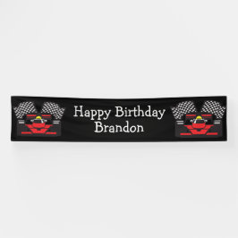 Lona Banner de diseño de coches de carreras