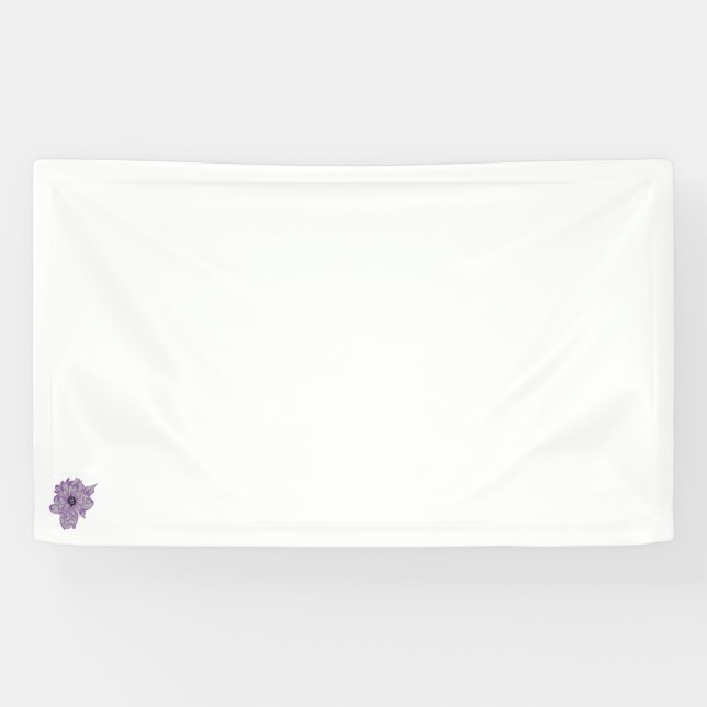 Lona Banner de diseño de vinilo de flores artificiales (Horizontal)