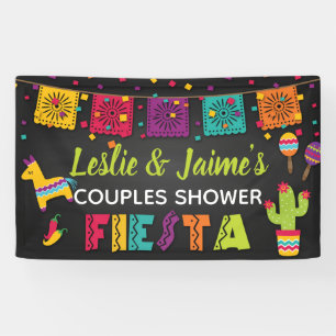 Lona Banner de ducha Fiesta Couples