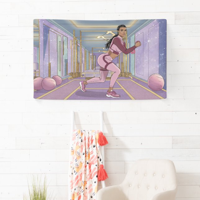 Lona Banner de ejercicio de cómica lujoso (In situ)