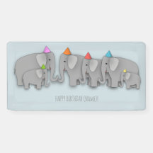 Banner de elefante Fiesta