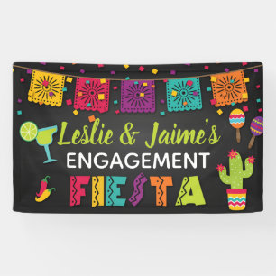 Lona Banner de Engagement Fiesta con Margarita