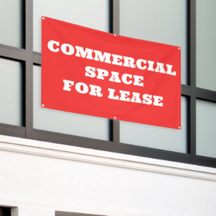 Lona Banner de espacio comercial para alquiler
