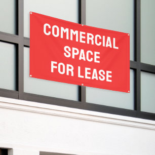 Lona Banner de espacio comercial para alquiler
