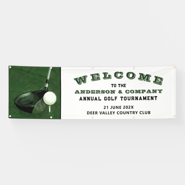 Lona Banner de evento de golf (Horizontal)