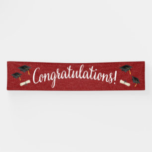 Lona Banner de Felicitaciones Graduación / Cualquier Oc