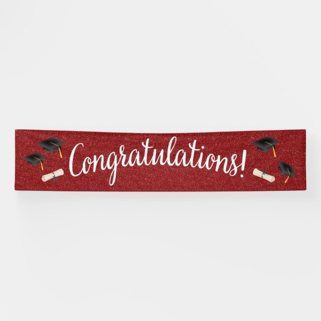 Lona Banner de Felicitaciones Graduación / Cualquier Oc (Horizontal)