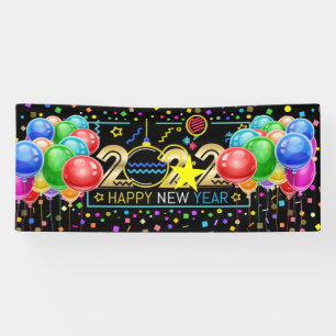 Lona Banner de Feliz Año Nuevo