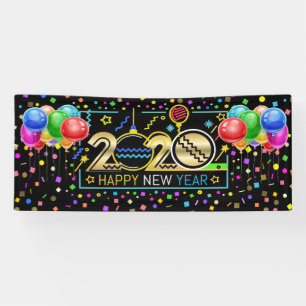 Lona Banner de Feliz Año Nuevo