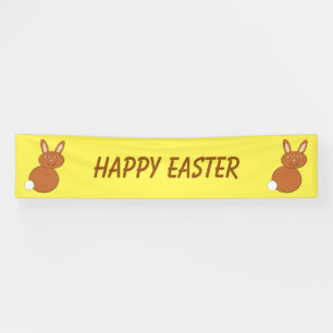 Lona Banner de feliz Personalizado de conejo de Pascua