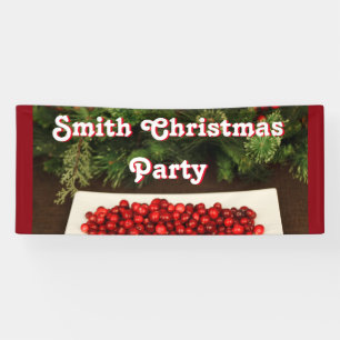Lona Banner de Fiesta de Navidades personalizados