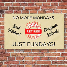 Lona Banner de Fiesta de retiro de retiro de retiro de 