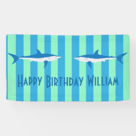 Lona Banner de Fiesta de tiburón