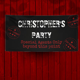 Lona Banner de Fiesta especial de alto secreto