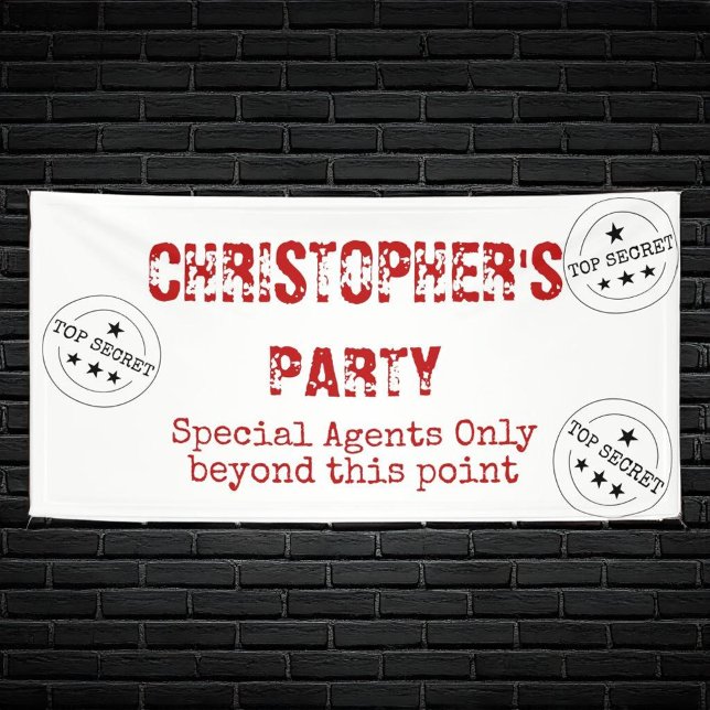 Lona Banner de Fiesta especial de alto secreto (Subido por el creador)