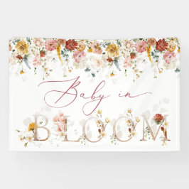 Lona Banner de fondo de Baby In Bloom