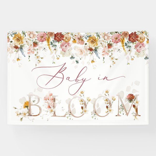 Lona Banner de fondo de Baby In Bloom (Horizontal)