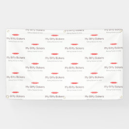 Lona Banner de fondo de Bakers Bitty Bakers