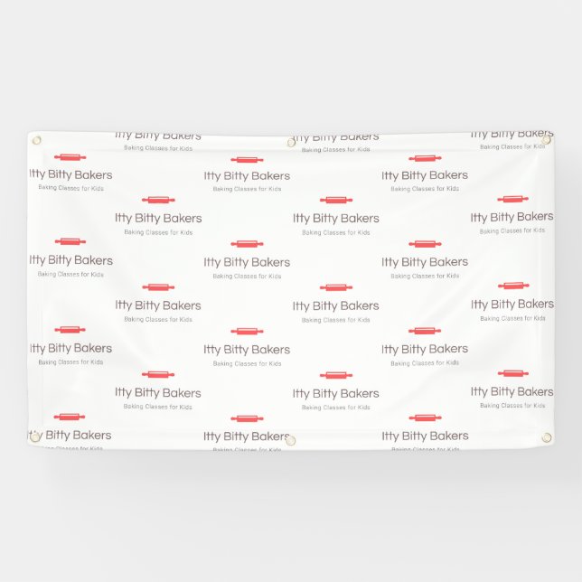 Lona Banner de fondo de Bakers Bitty Bakers (Horizontal)