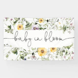 Lona Banner de fondo sobre el bebé en flor