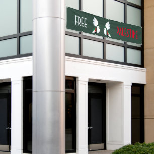 Lona Banner de Free Palestine - Derechos humanos y soli