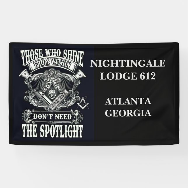 Lona Banner de Freemason (Horizontal)