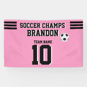 Lona banner de fútbol deporte de jugador personalizado