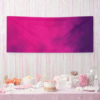 Lona Banner de gradiente magenta personalizado
