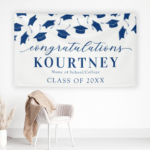 Lona Banner de graduación azul 2025