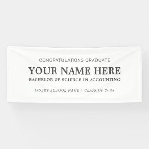 Lona Banner de graduación de 20XX de la Escuela de Cont