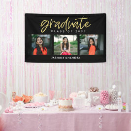 Lona Banner de graduación de COLOR EDITABLE Guay