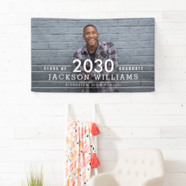 Lona Banner de graduación de color EDITABLE para Guay G