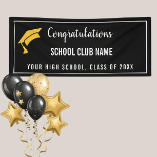 Lona Banner de graduación del club de Personalizados ne