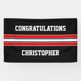 Lona Banner de graduación deportiva de Personalizado ro