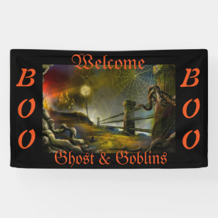 Lona Banner de Halloween de 3' x 5'