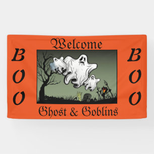 Lona Banner de Halloween de 3' x 5'