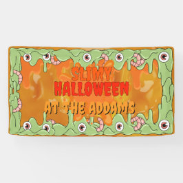 Lona Banner de Halloween Slimy