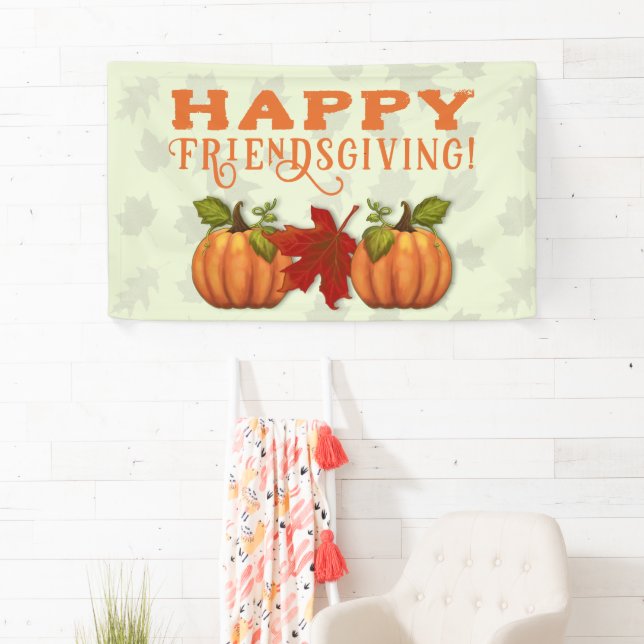 Lona Banner de Happy Friendsending / Thankde Wall (In situ)
