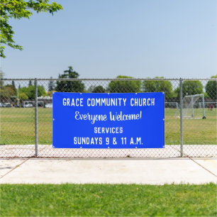 Lona Banner de iglesia personalizado
