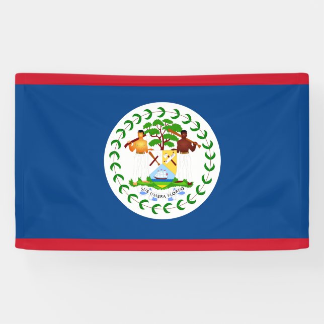 Lona Banner de la bandera de Belice (Horizontal)