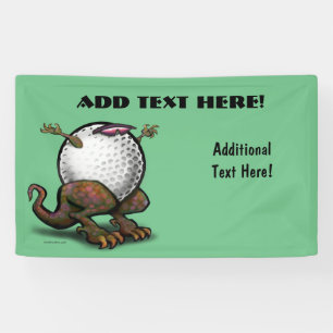 Lona Banner de la bestia de golf
