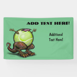 Lona Banner de la bestia de tenis