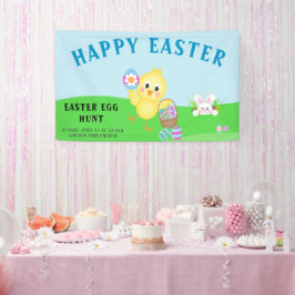 Lona Banner de la caza de huevos de Pascua