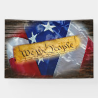 Banner de la Constitución de los Estados Unidos de