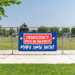 Lona Banner De La Democracia Muere En Silencio