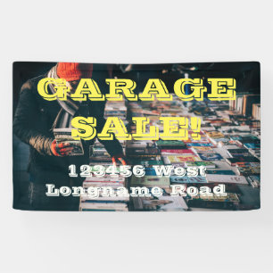 Lona Banner de la dirección de edición de Garage Sale
