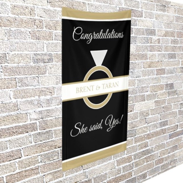 Lona Banner de la fiesta de compromiso perfecto (Subido por el creador)