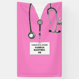 Lona Banner de la fiesta de graduación de enfermeras RN