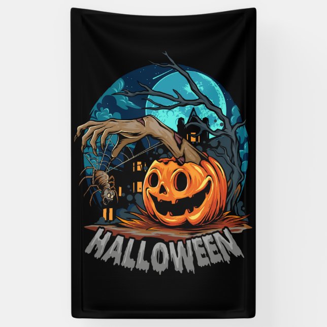 Lona Banner de la fiesta de Halloween (Vertical)
